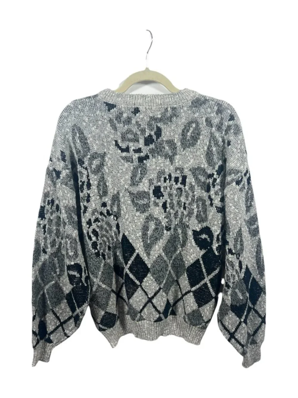 Vtg Mcgregor Sweater Mens Pullover Knit Crew Large Geometric Grandpa Winter
